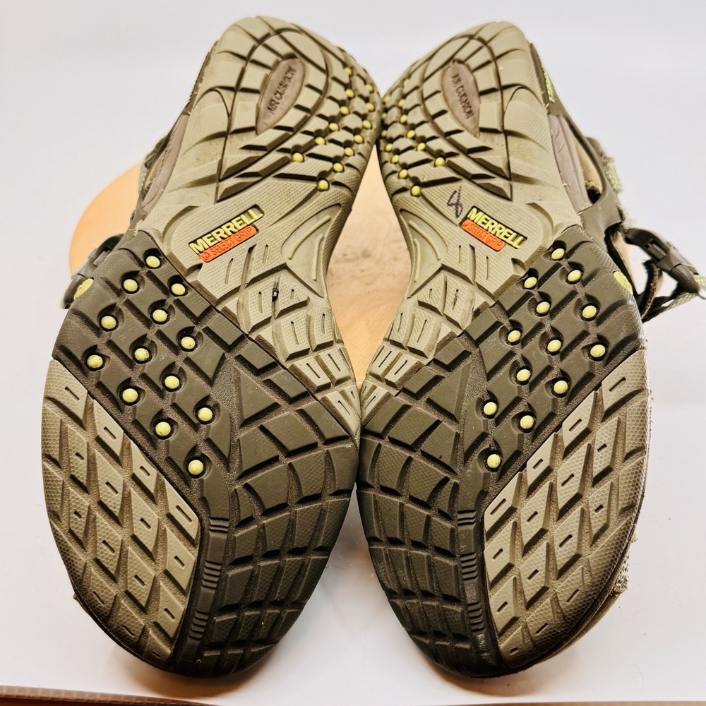 Merrell Azura Wrap Sandals Shoes Womens 10 Brown Green Hiking Comfort - Picture 7 of 8